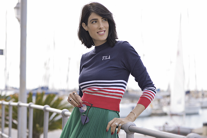 EIGHT30, Vered Bouskila, Olympic sailor, Israeli Olympic Committee, Tel Aviv street style, Fila, Marina, Boat, sportswear 