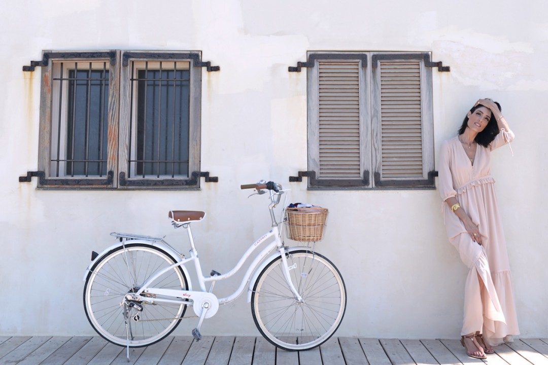 eight30 castro white bicycle mango dress