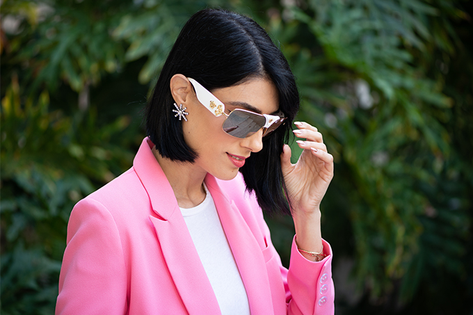 EIGHT30 MAYA NEGRI versace sunglasses Paula bianco jewelry 