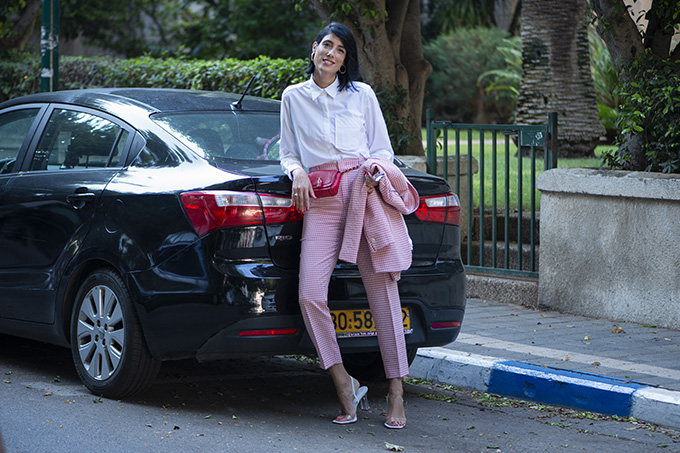 EIGHT30 The fall winter 2019-2020 fashion trends Tel Aviv street style zara Check suit 3