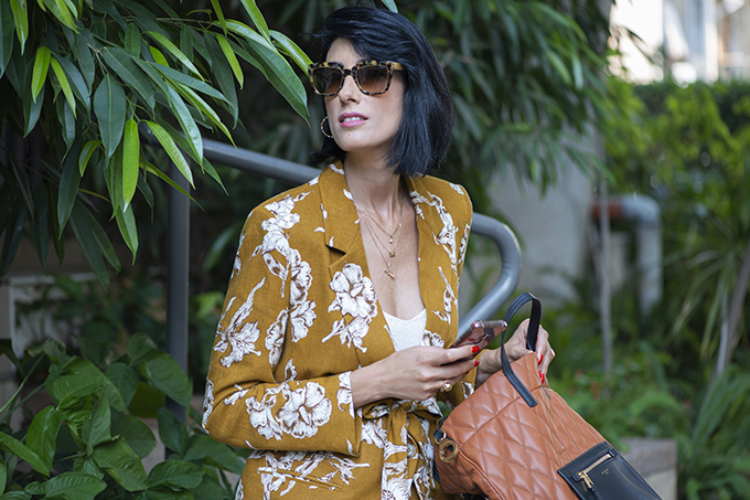 EIGHT30 The fall winter 2019-2020 fashion trends Tel Aviv street style zara floral suit givenchy